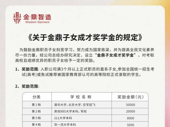 助力夢想 成就未來丨金鼎子女成才獎學金頒發儀式